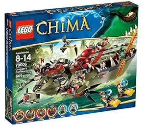 Lego Legends Of Chima - Playthèmes - 70006 - Jeu de Construction - Le Croc Navire Cragger