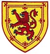 Scotland Coat of Arms Patch Lion Rampant Shield Embroidered Iron-On Royal Standard Flag