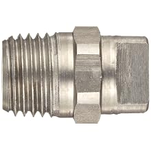 Dixon NZ2504 Brass High Pressure Spray Nozzle, 1/4" NPT Male Inlet, 25 Degree Angle
