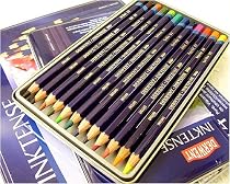 Derwent Inktense Watersoluble Ink Pencils- Set of 12 Colors