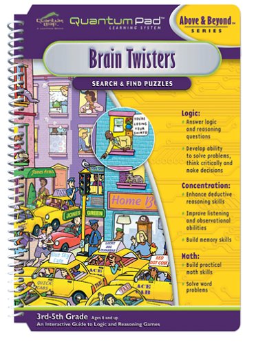 Quantum Pad Learning System: Brain Twisters Interactive Book and Cartridge