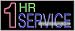 1 Hr Service Neon Sign
