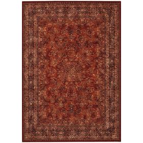 Antique Kashan Area Rug, 5'5x7'10, BURGUNDY NAVY by Home Decorators Collection