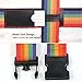Heavy Duty Adjustable Long Cross Luggage Strap Packing Belt Suitcase Rainbow Security Straps