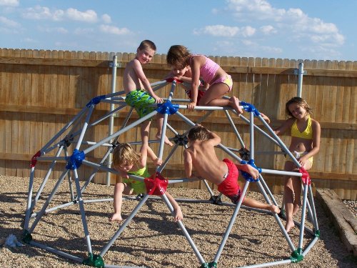 5 ft x 10 ft Dome Climber PVC Jungle Gym Monkey Bars