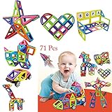 マグネットブロック 知育 おもちゃ 磁石ピース モデルDIY積み木 ブロックの磁力建設ビル 想像力を育てる 知育玩具 子供たちのおもちゃを形成させる (76ピース)
