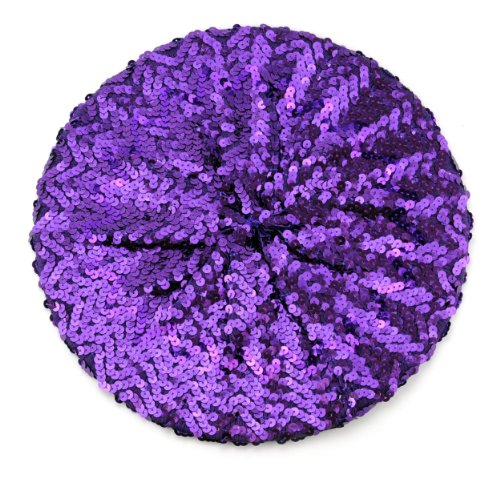 NYfashion101 Sparkle Stretchable Stylish Lightweight Sequin Beret Beanie Hat