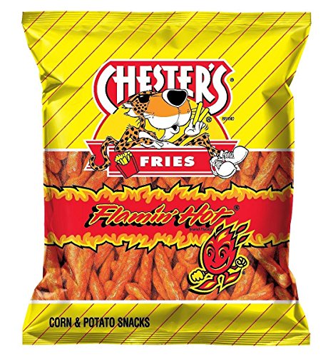 Chester's Hot Fries Flavor Corn & Potato Snacks, 4.375oz (20 Pack)