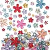 Self-Adhesive Acrylic Flower Jewels (Pack of 180)