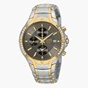 Pulsar Men's Crystal Alarm Chronograph Two-Tone Watch #PF3688