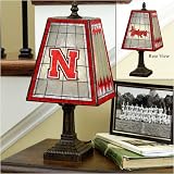 Nebraska Cornhuskers Art-Glass Table Lamp