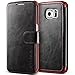 Galaxy S6 Edge Case, Verus [Layered Dandy][Black] - [Premium Leather Wallet][Slim Fit] For Samsung Galaxy S6 Edge