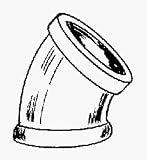 1-1/4 BLK 45 DEG Elbow