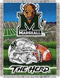 NCAA Marshall Thundering Herd Home Field Advantage Woven Tapestry Throw