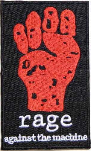 rage against the machine Heavy Meatal Rock Punk Music Band Logo Patch Sew Iron on Embroidered Appliques Badge Sign Costume Gift by PRINYA SHOP