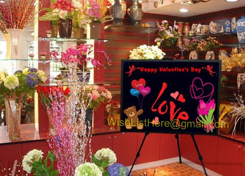 LED Writing Board Fluorescent Menu Sign W Stand