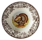 Spode Woodland Turkey Rimmed Soup Plates, Set of 4