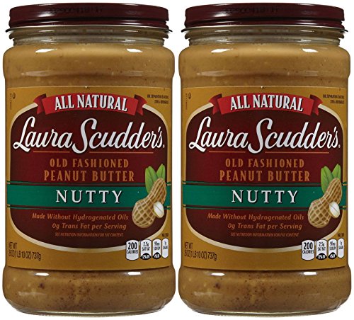 Laura Scudder's Natural Crunchy Peanut Butter - 26 oz - 2 Pack