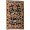 Regal Rug Collection - Black / Burgandy