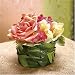 Di Poco Colore Bright - Roses, Phlox and Double Tulip in Paved Foliage Vase