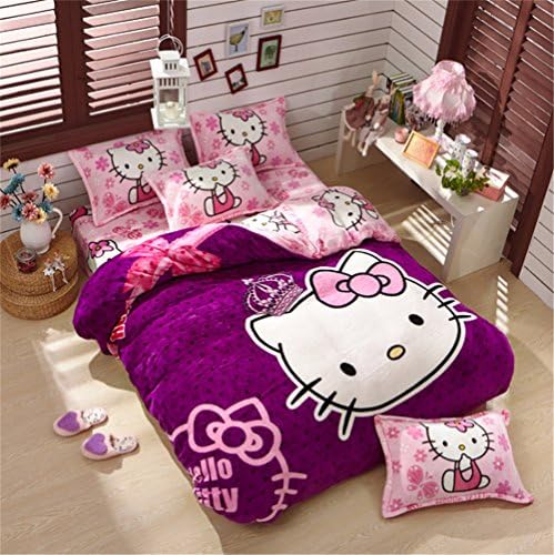 Lisa Choice Hello Kitty 4 Piece Toddler Bedding Set (3, 1.5M flat sheet)
