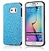 MEKO Galaxy S6 Edge Case, Sparkle Glitter Bling Anti-Shock Soft Gel Flexible TPU Case [Perfect Fit] [Scratch Resistant] for Samsung Galaxy S6 Edge-- (Blue)