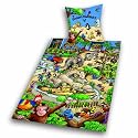 Herding 445169050 Bettw&auml;sche "such mich" Zoo / 80 x 80 + 135 x 200 cm / Linon