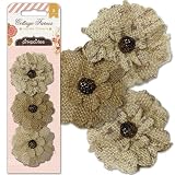 Pink Paislee Cottage Farms Burlap Flowers