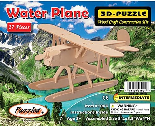 YinheMed DIY 3D Wooden Puzzle - Hankel Aircraft Cedarwood - Handmade Jigsaw Woodcraft Kit Wooden Handcraft Educational Products Wooden Art Intarsia