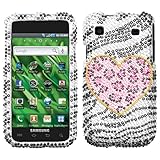 Playful Leopard With Full Rhinestones Faceplate Hard Plastic Protector Snap ....