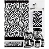 Zebra Black Complete Bath Collection by Creative Bath