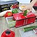 Nardo Visgo® Mandoline Slicer with 4 Stainless Steel Blades - Multi-functional Vegetable Peeler Slicer Grater & Julienne Slicer, Time Saving Fun Creating Kitchen Gadget for Home & Commercial Cooking