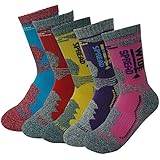 4&5Pack Women Atb-100 Cushion Camping/Trekking Mid-Crew Socks
