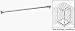 CRL 51 Brushed Nickel Wall-to-Glass Support Bar for 3/8 to 1/2 Thick Glass