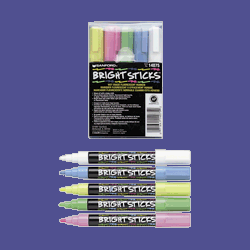 Childrens Toyshop  Office Products : Sanford(R) EXPO(R) Bright Sticks(R) Wet-Erase Fluorescent Markers, Assorted Colors, Pack Of 5