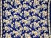 Third Party New : HIBISCUS FLOWER SARONG "ROYAL BLUE / WHITE"