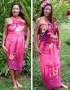 Sarong Wrap - Pigment Rainbow Half/Full Size Hand Painted Hawaiian Aloha Floral Island Pareo - Versatile Cover Up for Men & Women