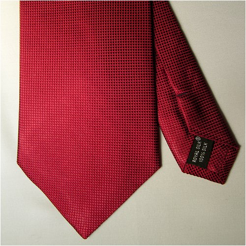 Classic Maroon Silk Tie, by Royal Silk