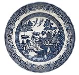 Churchill China Royal Wessex Blue Willow 8-Inch Salad Plates, Set of 4