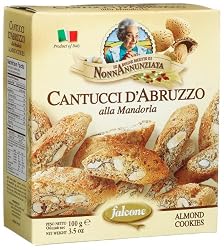 Nonna Annunziata Cantucci d' Abruzzo alla Mandorla (Almond Cookies), 3.5-Ounce Boxes (Pack of 12)