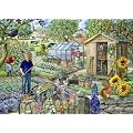 Big 500 Piece Jigsaw Puzzle Working At The Allotment