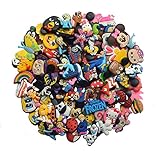 100 Pcs PVC Shoe Charms Fit Crocs & Bands Bracelet and Gifts