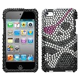 Crystal/Bling Diamante Snap on Protector Case for Apple iPod Touch 4th Gen / 4th Generation – Skull Design