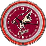 Trademark Poker NHL1400-PC NHL Phoenix Coyotes Neon Clock - 14 inch Diameter