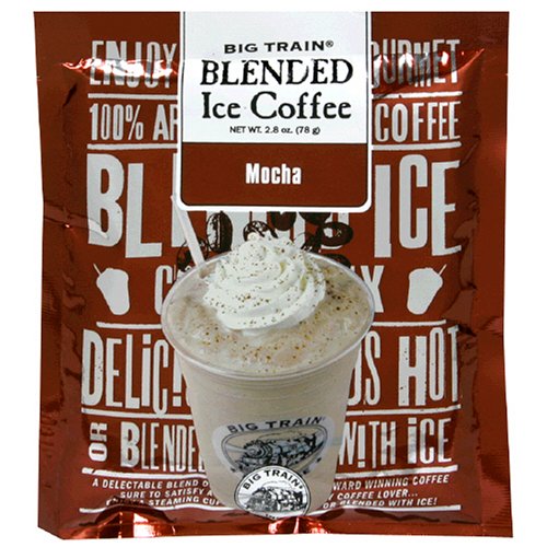 Big Train Mocha Blended Ice Coffee (single serve bag), Pack of 25 2.8-Ounce Units (70-Ounces)
