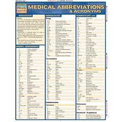 Buy Medical Abbreviations & Acronyms (Quickstudy: Academic) by Inc. BarCharts