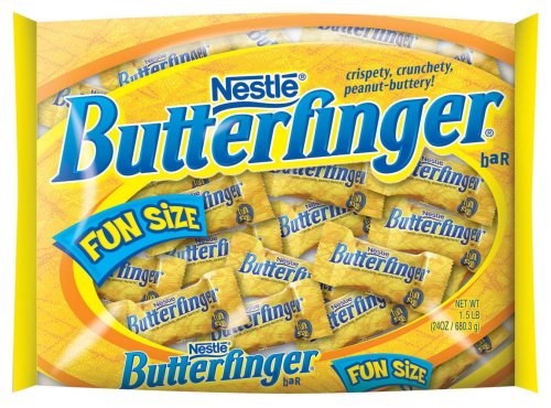 Nestle Butterfinger, Halloween, Fun Size Bigger Bag, 24-Ounce Bags (Pack of 4)
