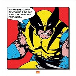 Wolverine - Comic Poster / Art Print (I'm The Best) (Size: 16" x 16")