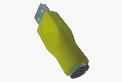 Childrens Toyshop  Electronics : E-Solution PS/2 Female to USB A Male Adaptor --ES-01158