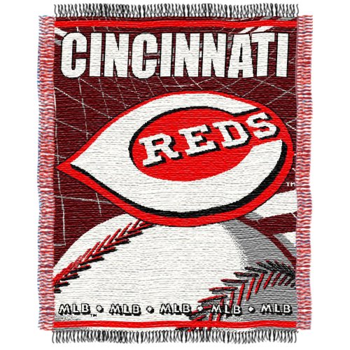 MLB Cincinnati Reds 48-Inch-by-60-Inch Jacquard Acrylic Throw